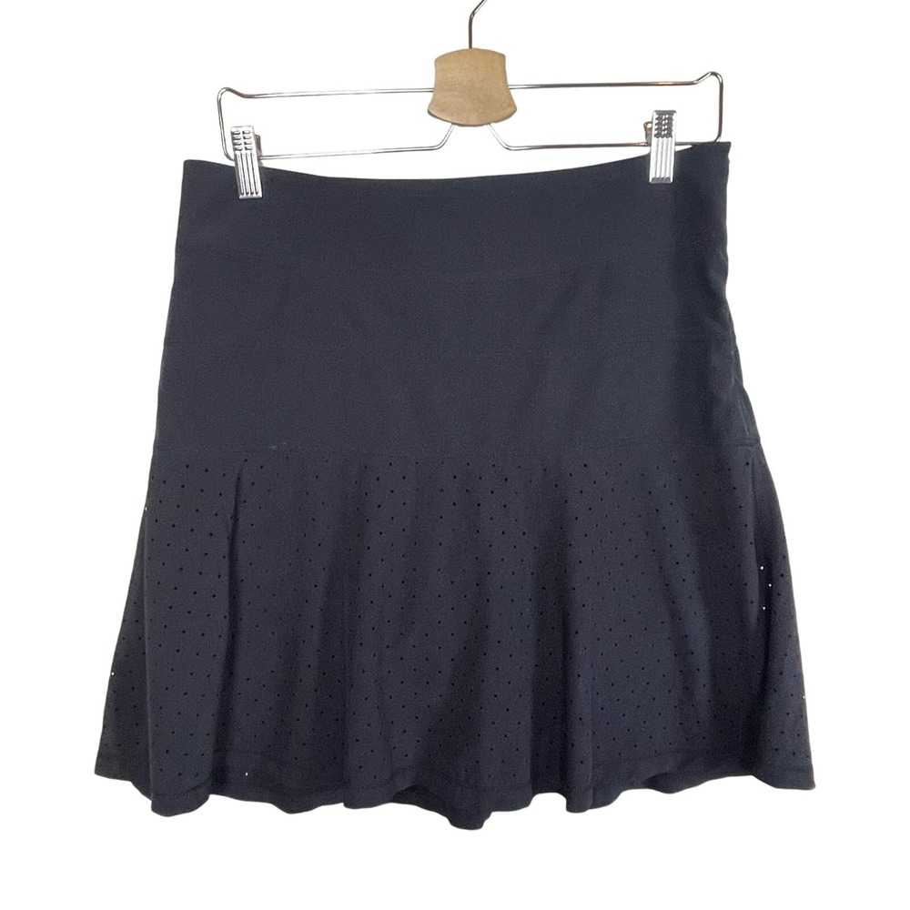 Chase 54 Skort Size 4 Black Tennis Golf Skirt‎ Vented Hem Comfort Waistband